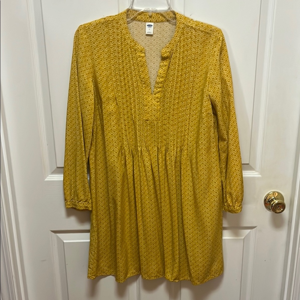 Yellow Patterned Women's Dress